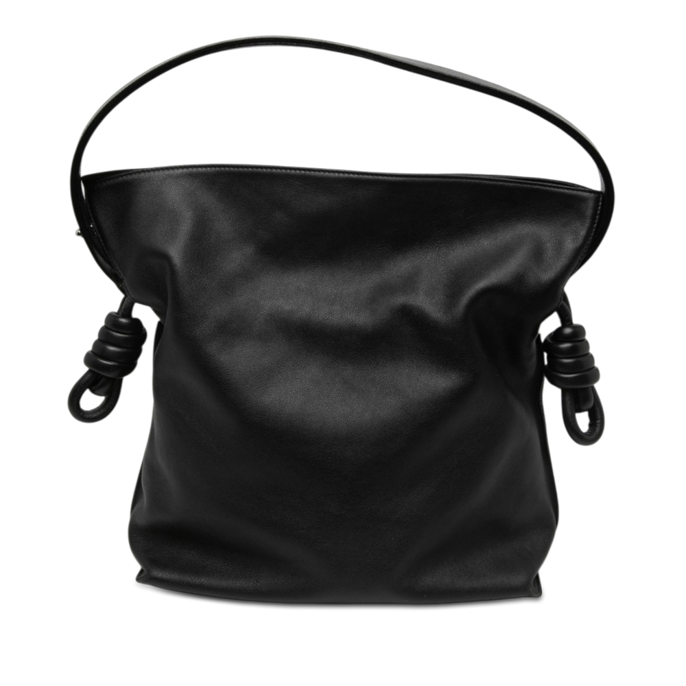 Pre-Loved LOEWE Large Calfskin Flamenco Knot Clutch